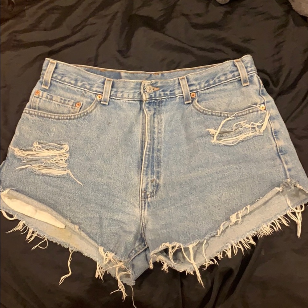 Levi’s Distressed Jean Shorts
